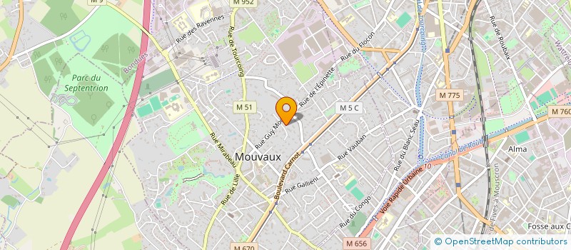 localisation de l'entreprise MADAME CAPUCINE VIENNE à MOUVAUX