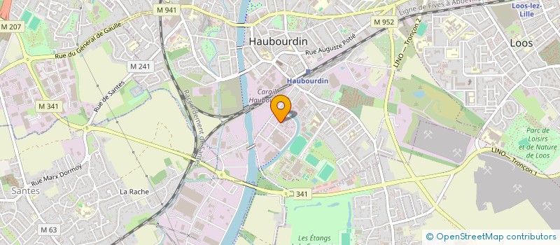 localisation de l'entreprise MADAME CARA GOUJON  HAUBOURDIN