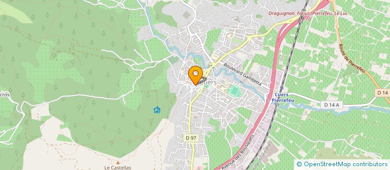 localisation de l'entreprise MADAME CARBONNEL DUAL  CUERS