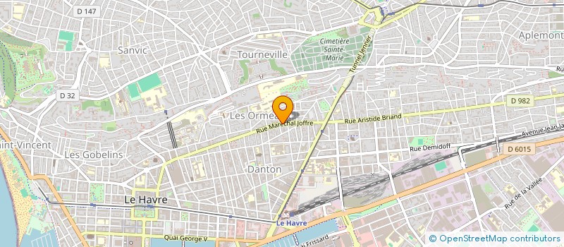 localisation de l'entreprise MADAME CARENE KOUAMO  LE HAVRE