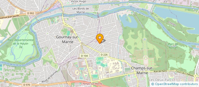 localisation de l'entreprise MADAME CARENE NGUYEN à CHAMPS-SUR-MARNE