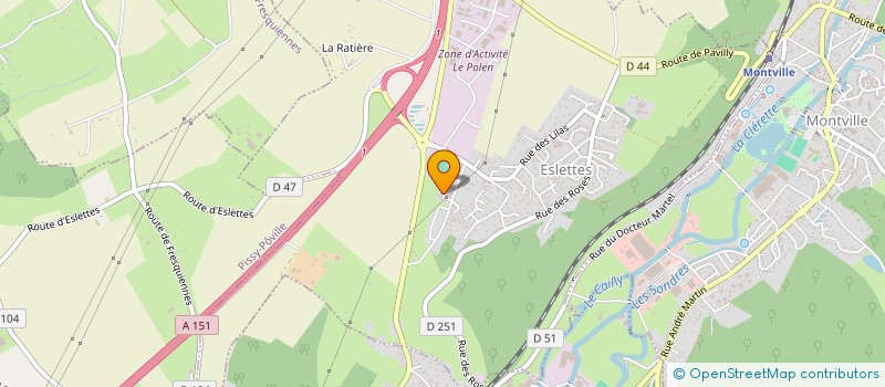localisation de l'entreprise MADAME CARHERINE MIDRIER à ESLETTES