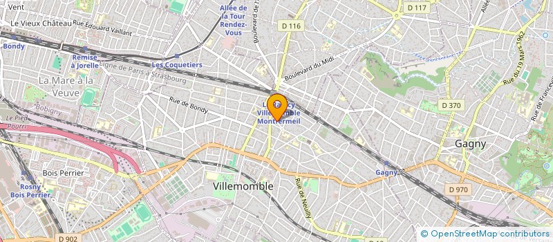 localisation de l'entreprise MADAME CARINA BRANCO  VILLEMOMBLE