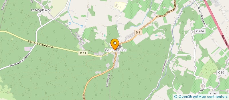 localisation de l'entreprise MADAME CARINA DIAS DA CRUZ  CAUBEYRES