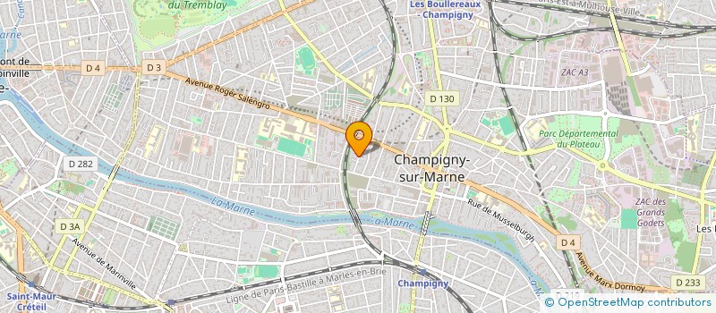 localisation de l'entreprise MADAME CARINA DRAGOMIR à CHAMPIGNY-SUR-MARNE