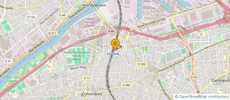 localisation de l'entreprise MADAME CARINA FERRAZ à COLOMBES