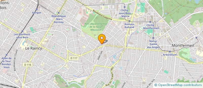 localisation de l'entreprise MADAME CARINA GONCALVES DO CARMO  GAGNY