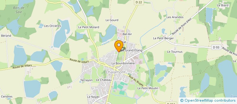 localisation de l'entreprise MADAME CARINA MALHEIRO CAMOES à CHALAMONT