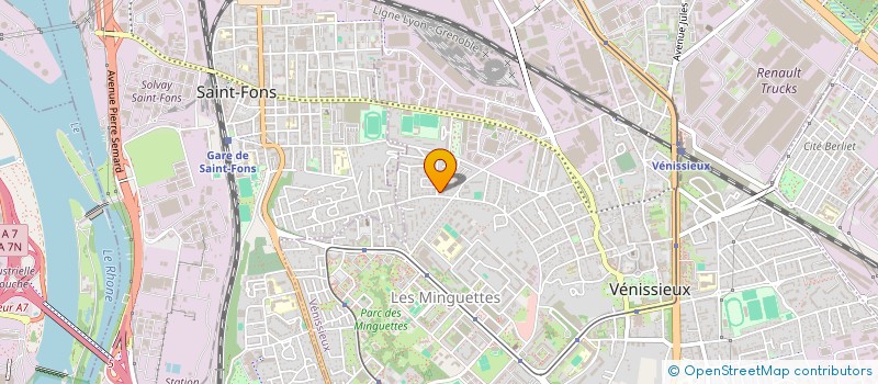 localisation de l'entreprise MADAME CARINA NLANDU  VENISSIEUX