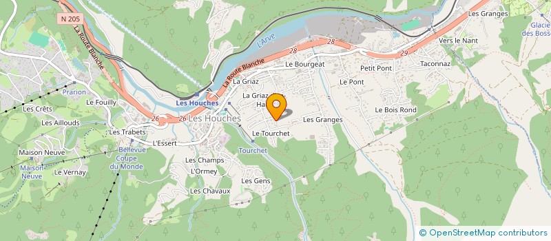 localisation de l'entreprise MADAME CARINA PEREIRA MONTEIRO  LES HOUCHES