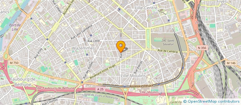 localisation de l'entreprise MADAME CARINE ABRAHAM à LILLE