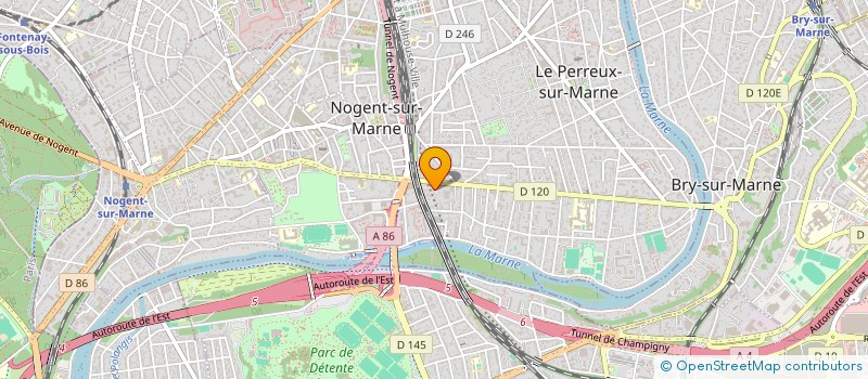 localisation de l'entreprise MADAME CARINE ALBERTUS à LE PERREUX-SUR-MARNE