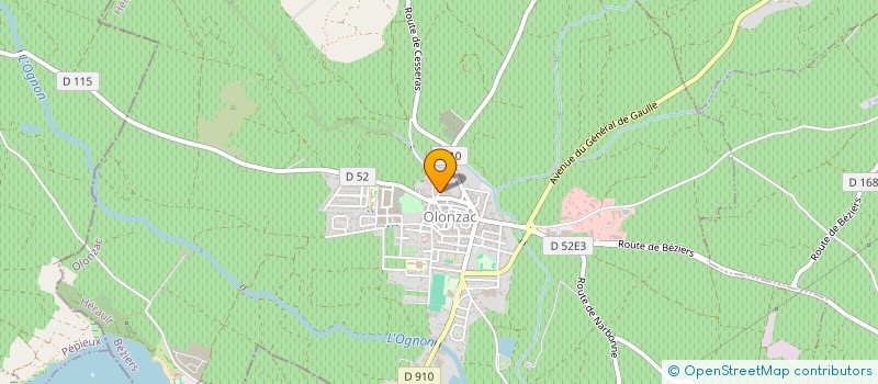 localisation de l'entreprise MADAME CARINE AMIEL  OLONZAC