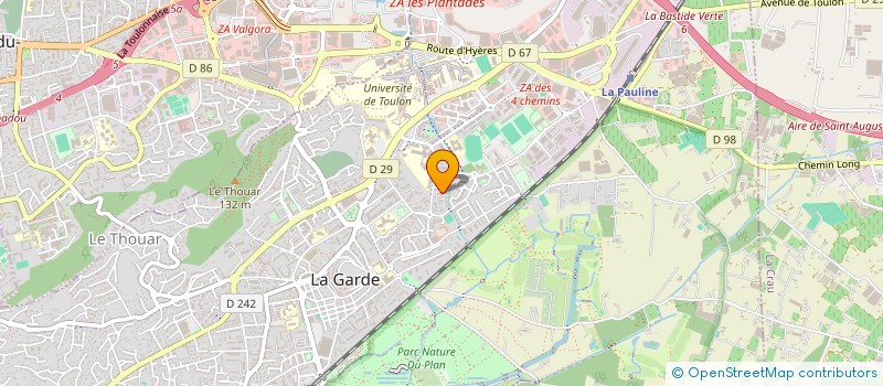 localisation de l'entreprise MADAME CARINE ARISTOMENE  LA GARDE