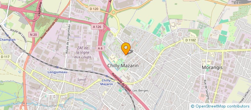 localisation de l'entreprise MADAME CARINE AUVIGNE à CHILLY-MAZARIN