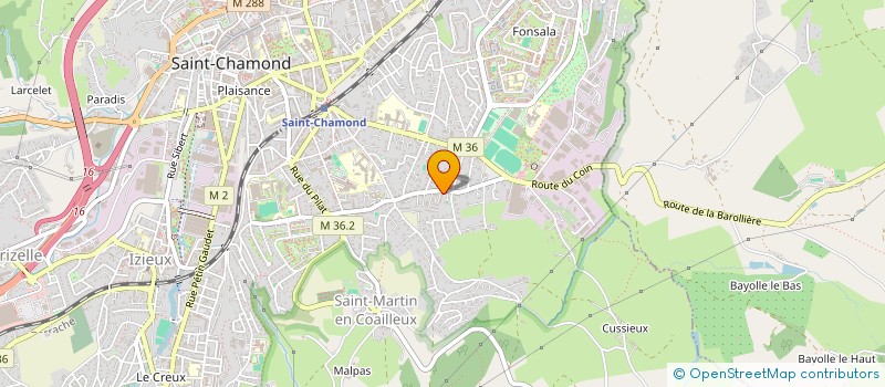 localisation de l'entreprise MADAME CARINE BACCHIS à SAINT-CHAMOND