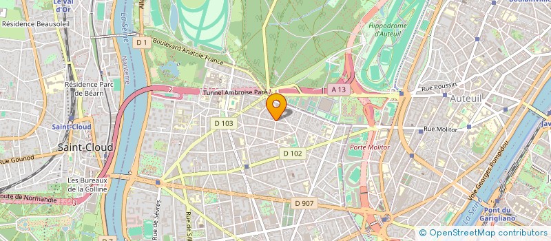 localisation de l'entreprise MADAME CARINE BAILLEUX  BOULOGNE-BILLANCOURT