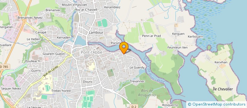 localisation de l'entreprise MADAME CARINE BARANGER à PONT-L'ABBE