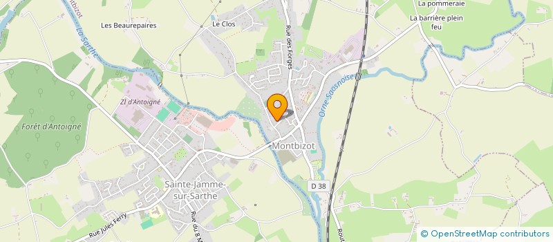 localisation de l'entreprise MADAME CARINE BARAS  MONTBIZOT