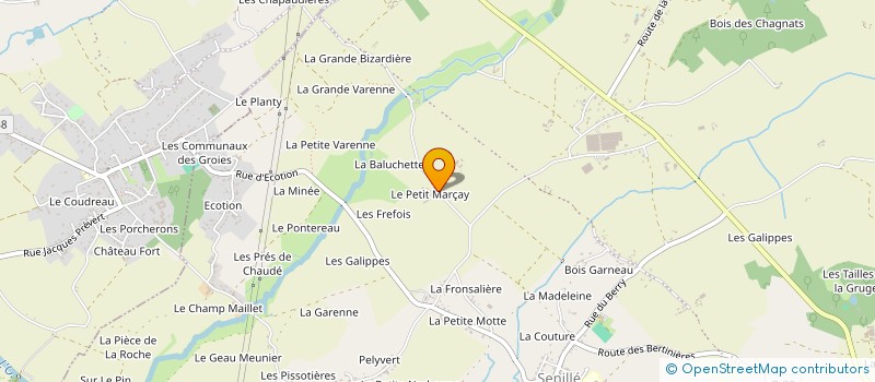 localisation de l'entreprise MADAME CARINE BARATAUD à SENILLE-SAINT-SAUVEUR