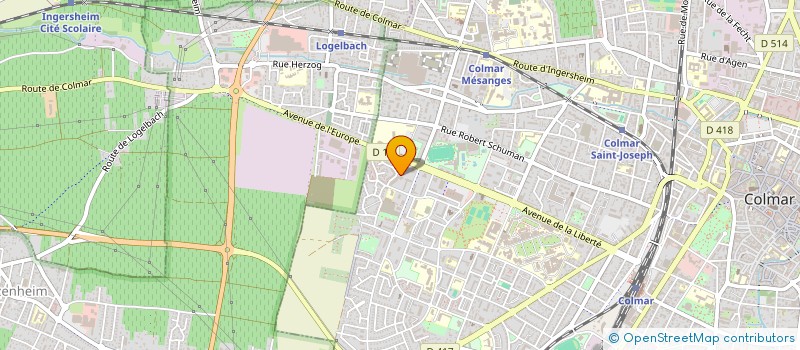 localisation de l'entreprise MADAME CARINE BATZENHOFFER  COLMAR