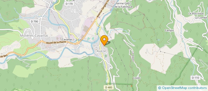 localisation de l'entreprise MADAME CARINE BELLOC  AVEZE