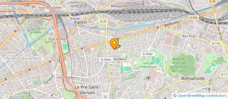 localisation de l'entreprise MADAME CARINE BELROSE à PANTIN