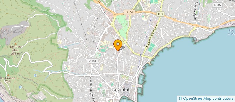localisation de l'entreprise MADAME CARINE BERGER à LA CIOTAT