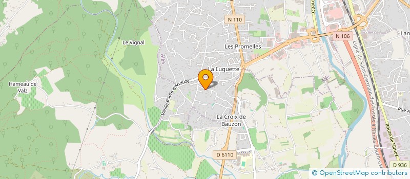 localisation de l'entreprise MADAME CARINE BERT  ALES