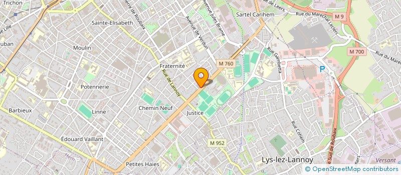 localisation de l'entreprise MADAME CARINE BERTHAULT à ROUBAIX