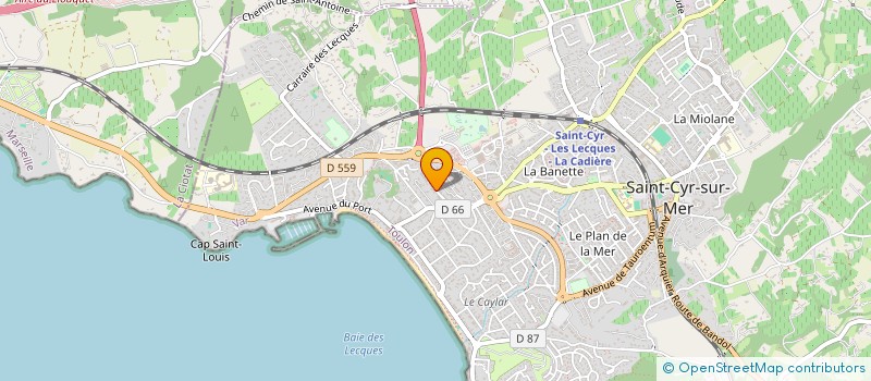 localisation de l'entreprise MADAME CARINE BERTRAND à SAINT-CYR-SUR-MER