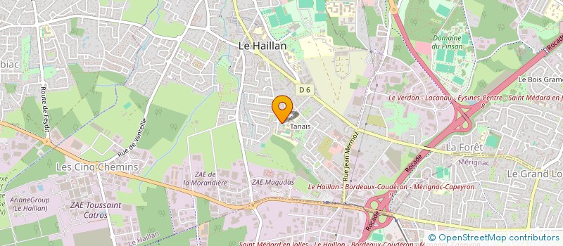 localisation de l'entreprise MADAME CARINE BESCOS  LE HAILLAN