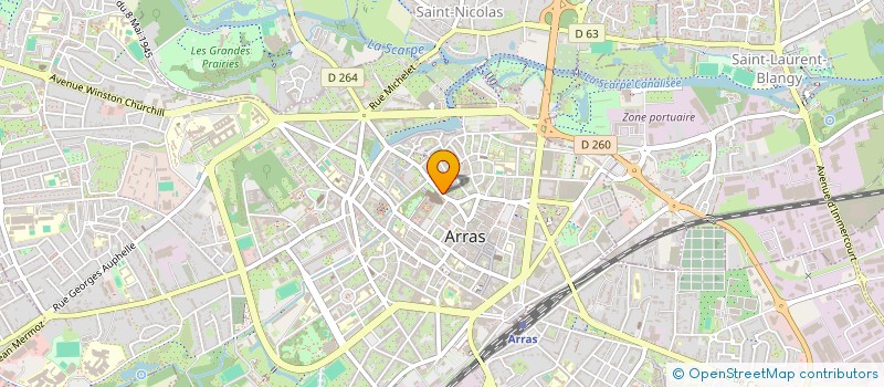localisation de l'entreprise MADAME CARINE BESNARD à ARRAS