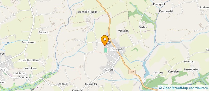 localisation de l'entreprise MADAME CARINE BIGOT  TREOGAT