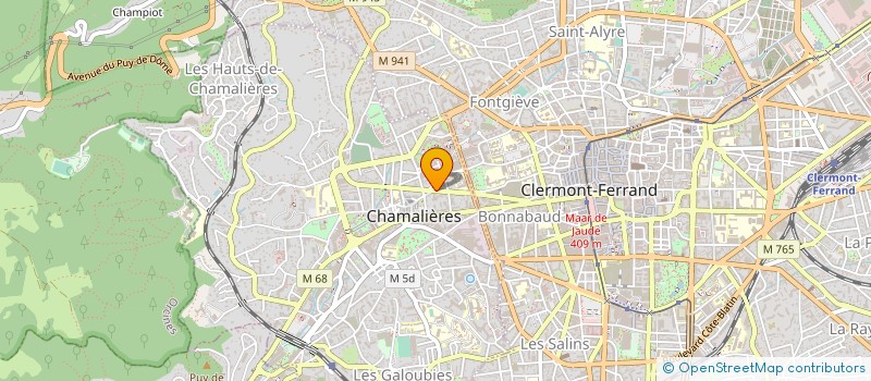 localisation de l'entreprise MADAME CARINE BLANC  CHAMALIERES