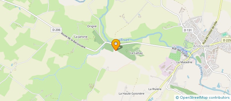 localisation de l'entreprise MADAME CARINE BODIN  LA BACONNIERE