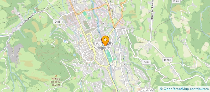 localisation de l'entreprise MADAME CARINE BOITARD  BAGNERES-DE-BIGORRE