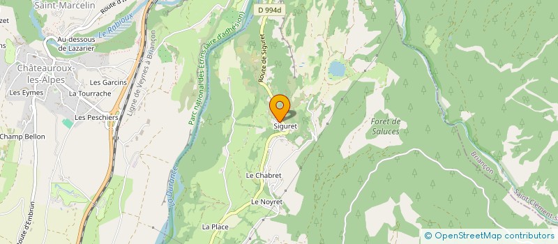 localisation de l'entreprise MADAME CARINE BORIE  EMBRUN