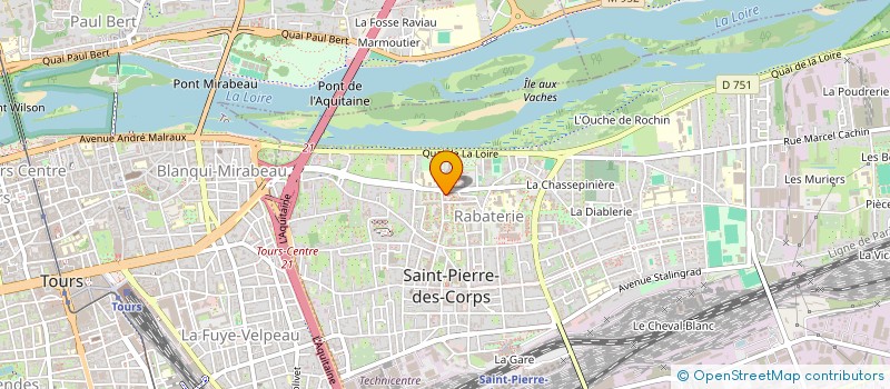 localisation de l'entreprise MADAME CARINE BOUEYA  SAINT-PIERRE-DES-CORPS