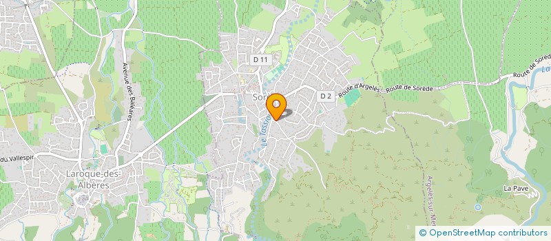 localisation de l'entreprise MADAME CARINE BOUSQUET  SOREDE