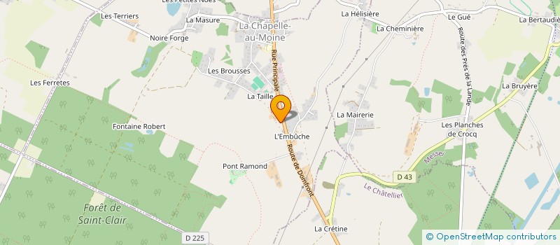 localisation de l'entreprise MADAME CARINE BRARD à LA CHAPELLE-AU-MOINE