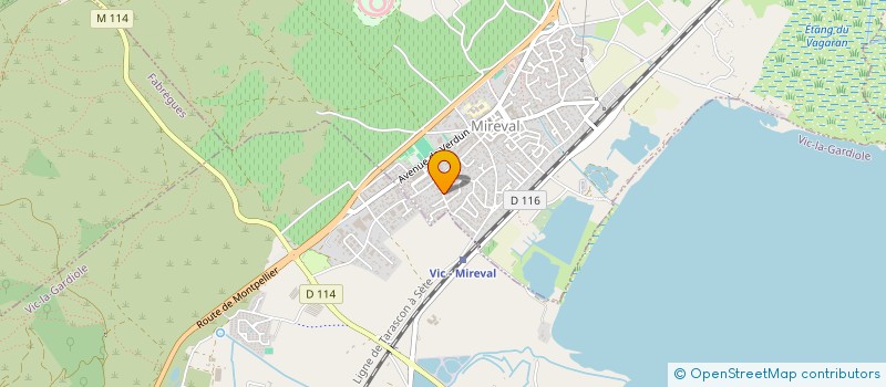 localisation de l'entreprise MADAME CARINE BROQUET à FRONTIGNAN