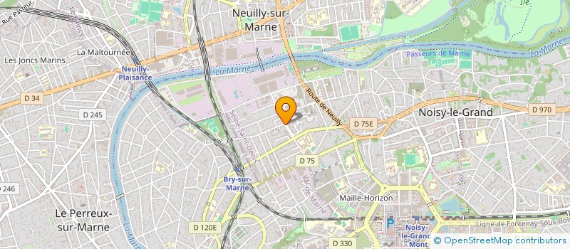 localisation de l'entreprise MADAME CARINE BRUMENT  NOISY-LE-GRAND