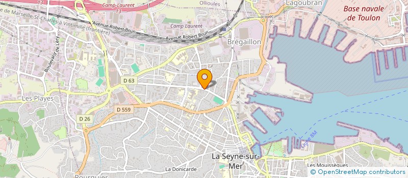 localisation de l'entreprise MADAME CARINE BRUNET à LA SEYNE-SUR-MER