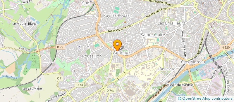 localisation de l'entreprise MADAME CARINE BUISSON à LIMOGES
