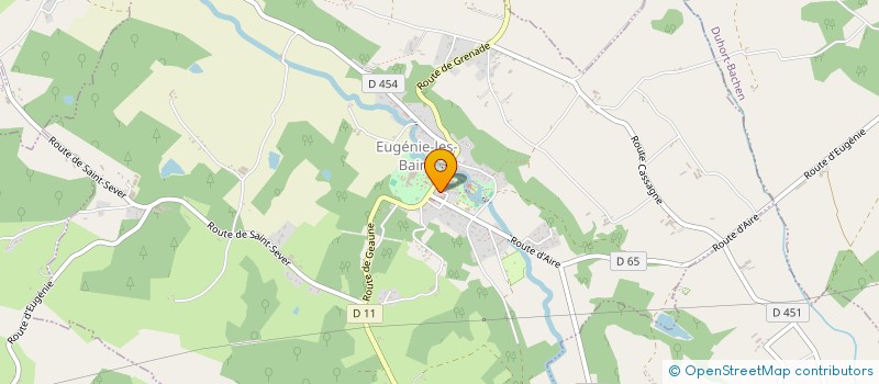 localisation de l'entreprise MADAME CARINE CACCIUOTTOLO à EUGENIE-LES-BAINS