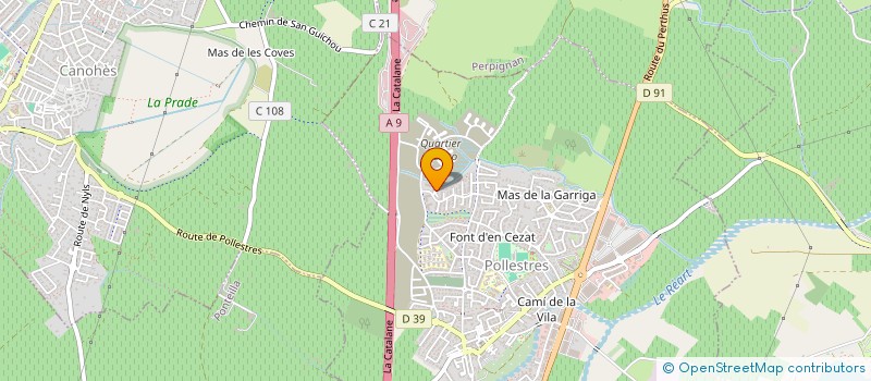 localisation de l'entreprise MADAME CARINE CAMPELO  POLLESTRES