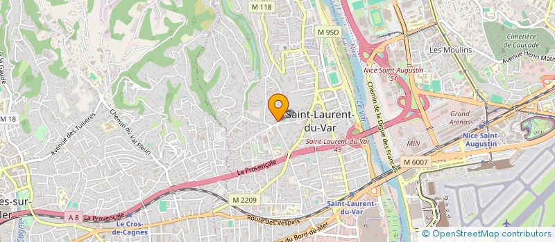localisation de l'entreprise MADAME CARINE CAMPOS à SAINT-LAURENT-DU-VAR