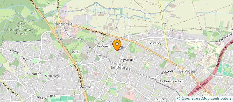 localisation de l'entreprise MADAME CARINE CANTIN  EYSINES