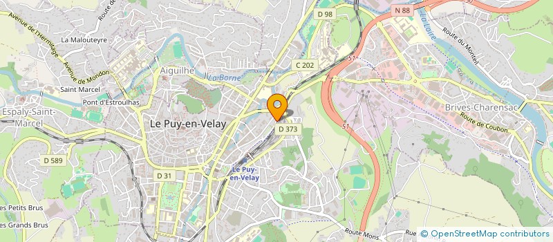 localisation de l'entreprise MADAME CARINE CARPENTIER à LE PUY-EN-VELAY